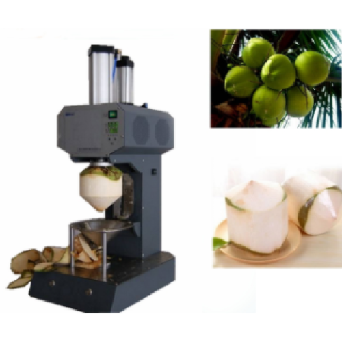 Grüne Kokosnusshaut -Peeling -Schneidemaschine